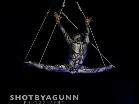 Aerial Loops Robot Circus Act Variety Performance Entertainment