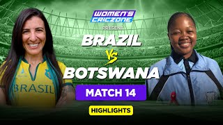 HIGHLIGHTS: Brazil v Botswana - Match 14 | Kwibuka T20 Tournament 2022