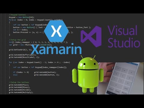 Demonstrating Creation of a Xamarin C# Multiplatform Calculator App