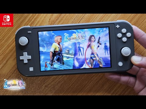 Final Fantasy X / X-2 HD Remaster Nintendo Switch Lite Gameplay