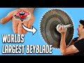 Worlds Largest Beyblade Destroys A House
