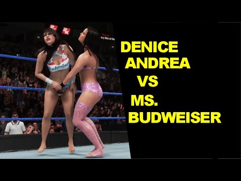 WWE 2K19 Denice Andrea vs Ms. Budweiser - Iron Woman