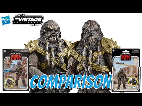 Star Wars The Vintage Collection Krrsantan Comparison | SDDC Vs Main Line