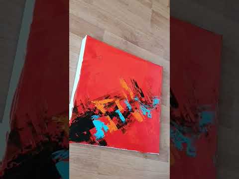 You HAVE TO try this easy Abstract Art Idea 💡 #shorts # youtubeshorts