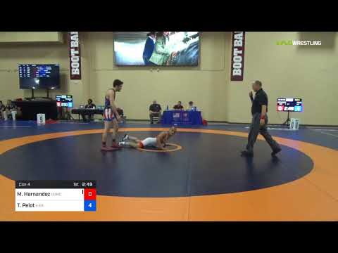2018 Marine Corps US Open/Senior Men's Greco-Roman 60 Con 4 - Matthew Hernandez (USMC) Vs. Ty Pelo