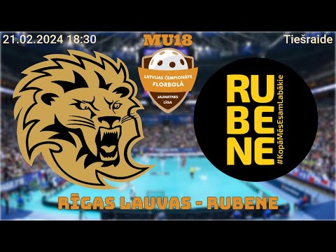 Florbols meitenes U18. Rīgas Lauvas - Rubene / KSS. Rīgā, 21.02.2024.