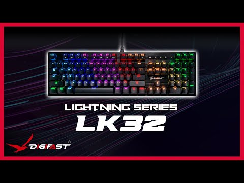 Digifast LK32 Water-Resistant Mechanical RGB Gaming Keyboard