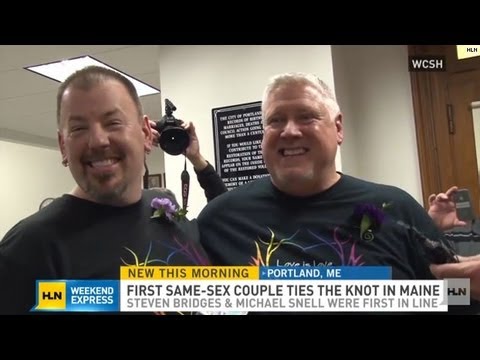 First same-sex couple says 'I do' in Maine