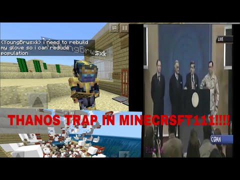 KILLING THANOS WITH A TRAP!! Minecraft Funny Moments