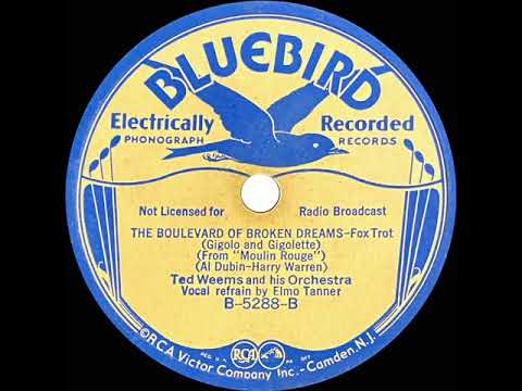 1933 Ted Weems - The Boulevard Of Broken Dreams (Elmo Tanner, vocal)
