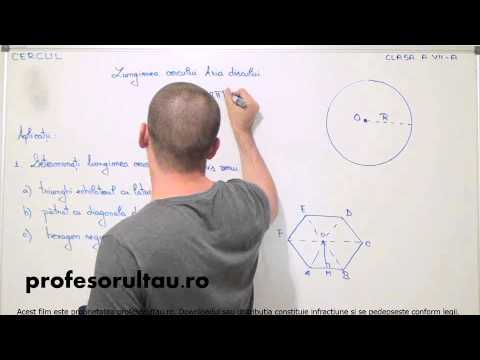 problems with the length and area of ​​a circle - profesorultau.ro