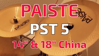 Video thumbnail for PAISTE PST 5 14" & 18" China by TABRI VIDEOS