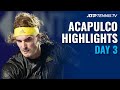 Tsitsipas Battles Isner; Auger-Aliassime Targets Quarter-Finals | Acapulco Day 3 Highlights