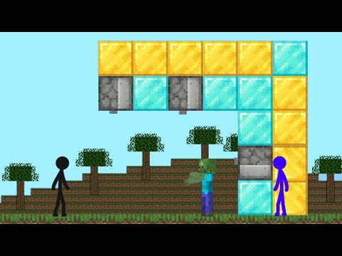 Stickman vs Minecraft - Traps at School / AVM Shorts