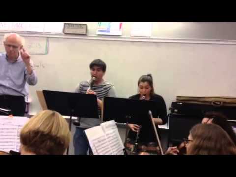 Luz Sarmiento and Ivan Valbuena rehearse with SPM 5 6 15