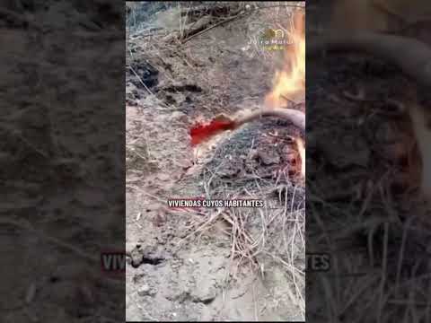 Fenómeno geológico en Táchira Venezuela alerta a la población por grietas que emanan fuego #latinas