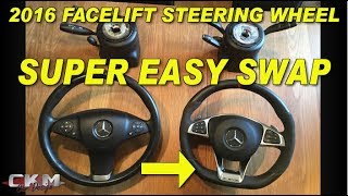 Mercedes Facelift steering wheel retrofit W212 W204 W166 W176
