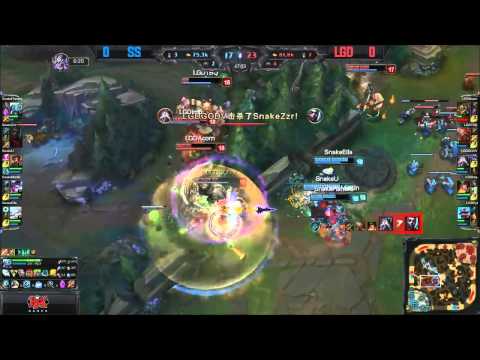 SS vs LGD Game #1 SS Comeback Teamfight (LPL Summer - Week 8 Day 2)