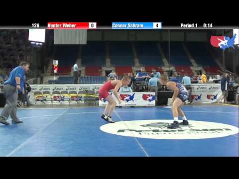 Fargo 2012 126 RR3: Hunter Weber (Wisconsin) vs. Connor Schram (Pennsylvania)