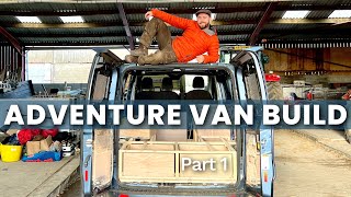 Camper Van Conversion | Home Build Adventure Van Part 1 (Sound deadening, Insulation, Floor)