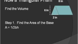 Volume of Prisms