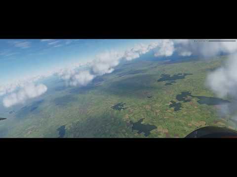 DCS 2.5.6 Normandía - Spitfire Mk IX RAF - Carentan burns, withdrawing the Luftwaffe - 3440x1440