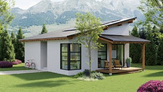 Casa de Campo Pequena e Moderna | 75m² Muito Bem Aproveitados