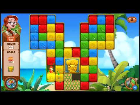 Lost Island Blast Adventure Level 580 - NO BOOSTERS 🏝️ | SKILLGAMING ✔️