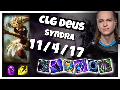 Syndra vs Akali CLG Deus TOP (11/4/17) Gameplay Replay - Patch 10.24