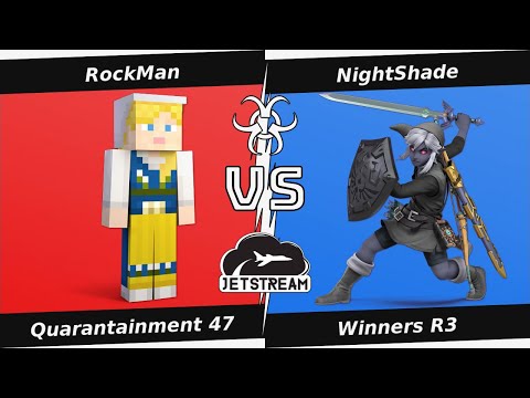 Quarantainment 47 Winners R3 - RockMan (Steve) Vs. NightShade (Link) Smash Ultimate - SSBU