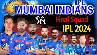 IPL 2024 | Mumbai Indians Team New Squad | Mumbai Team Players List 2024 | MI Team Squad 2024