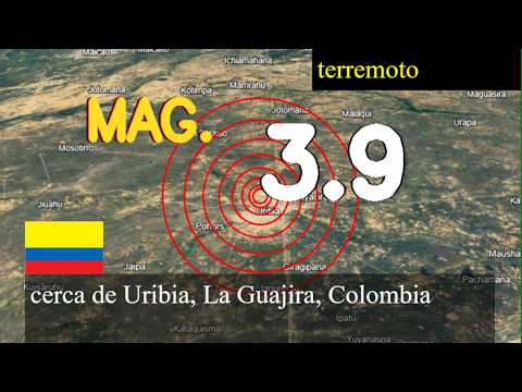 😱🚨  Terremoto cerca de Uribia, La Guajira, Colombia Terremoto de magnitud 3,9 ocurrió cerca de Uribi