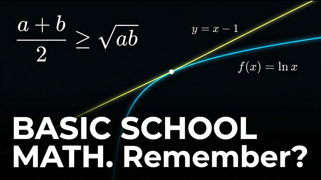 The basic school math everyone forgot | Prove AM ≥ GM with ONE line!
