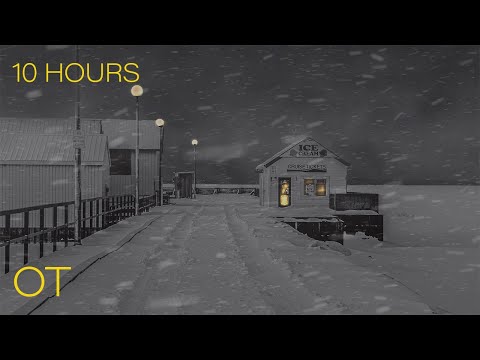 Blizzard on North Bay | Howling wind and blowing snow for Relaxing| Study| Sleeping| Winter Ambience