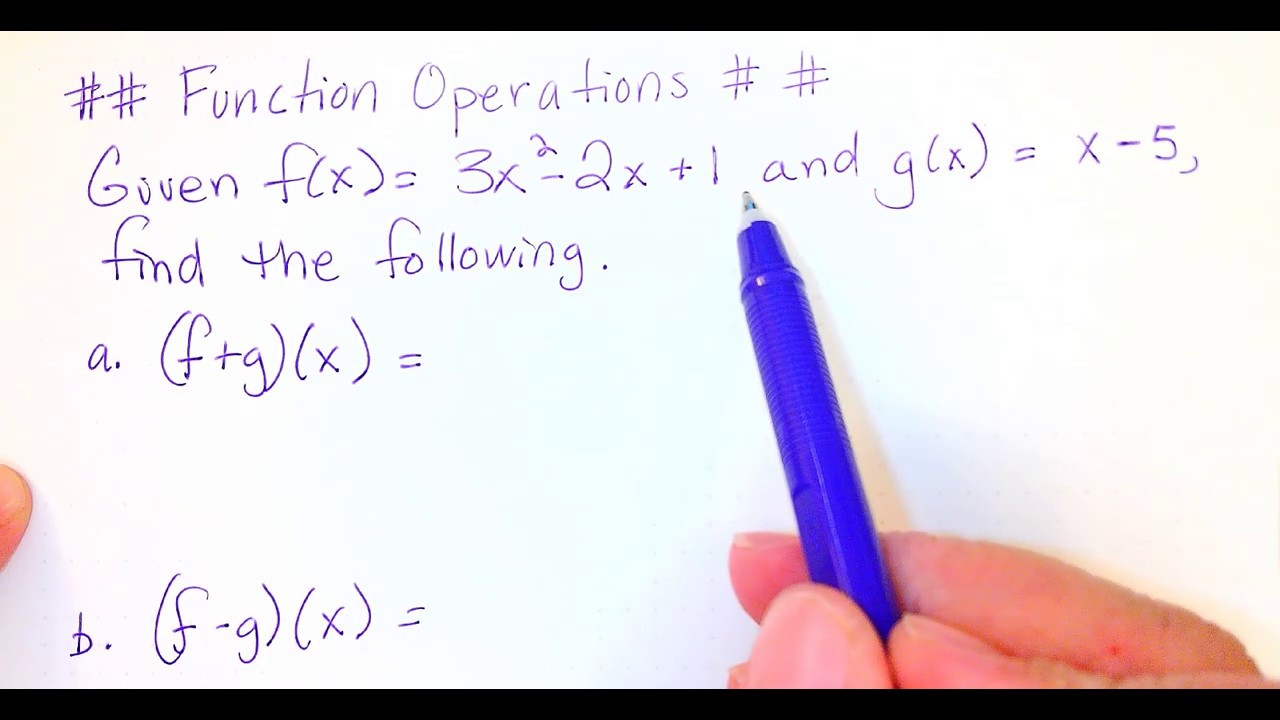 Function Operations