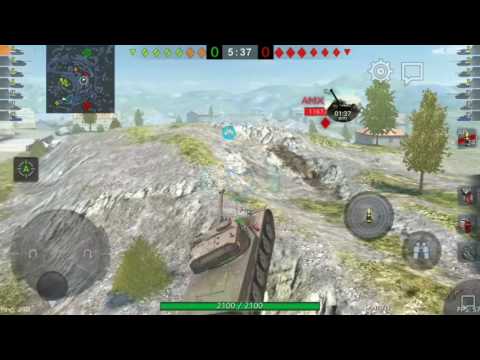 [Wot Blitz] France 10 tier AMX 50 B Veteran (with christian677) - {20170227}