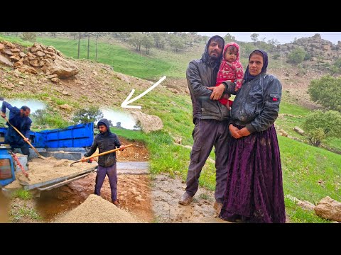 "Displaced nomads: Morsad's effort to save Ruqiya, building a house under the storm"