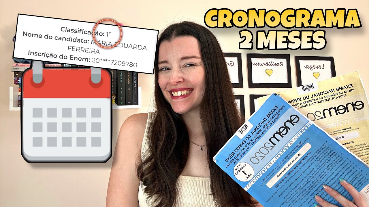 CRONOGRAMA DE ESTUDOS DE 2 MESES PARA O ENEM 2024 | Cronograma Enem!!!