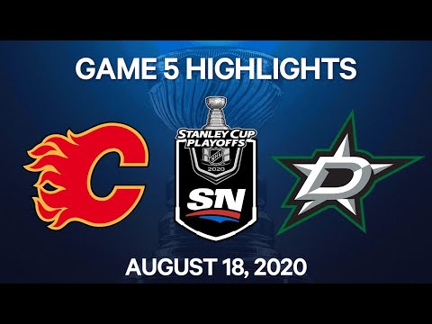 NHL Highlights | 1st Round, Game 5: Flames vs. Stars – Aug. 18, 2020