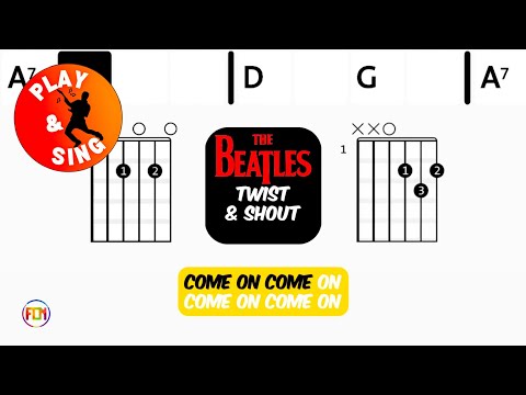 The Beatles - Twist & Shout | Scrolling Guitar Chords & Lyrics