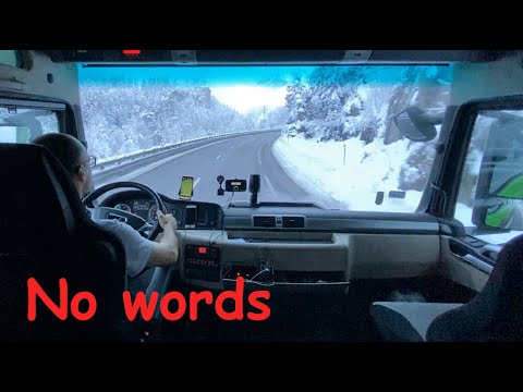 With No Words. France, the road to Mont Blanc tunnel