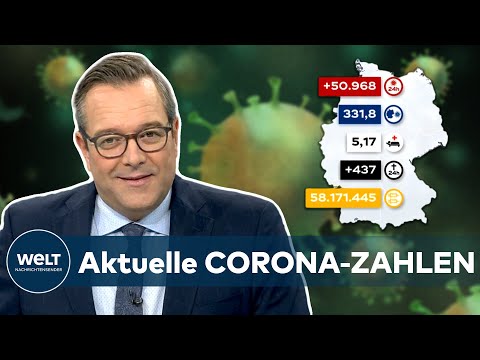 AKTUELLE CORONA-ZAHLEN: RKI meldet 50.968 COVID-19-Neuinfektionen in Deutschland