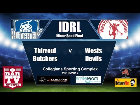 2017 IDRL Minor Semi Final Full Match Replay - Thirroul Butchers V Wests Devils