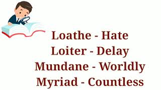English Synonyms || Lesson - 7 || English Word Trove