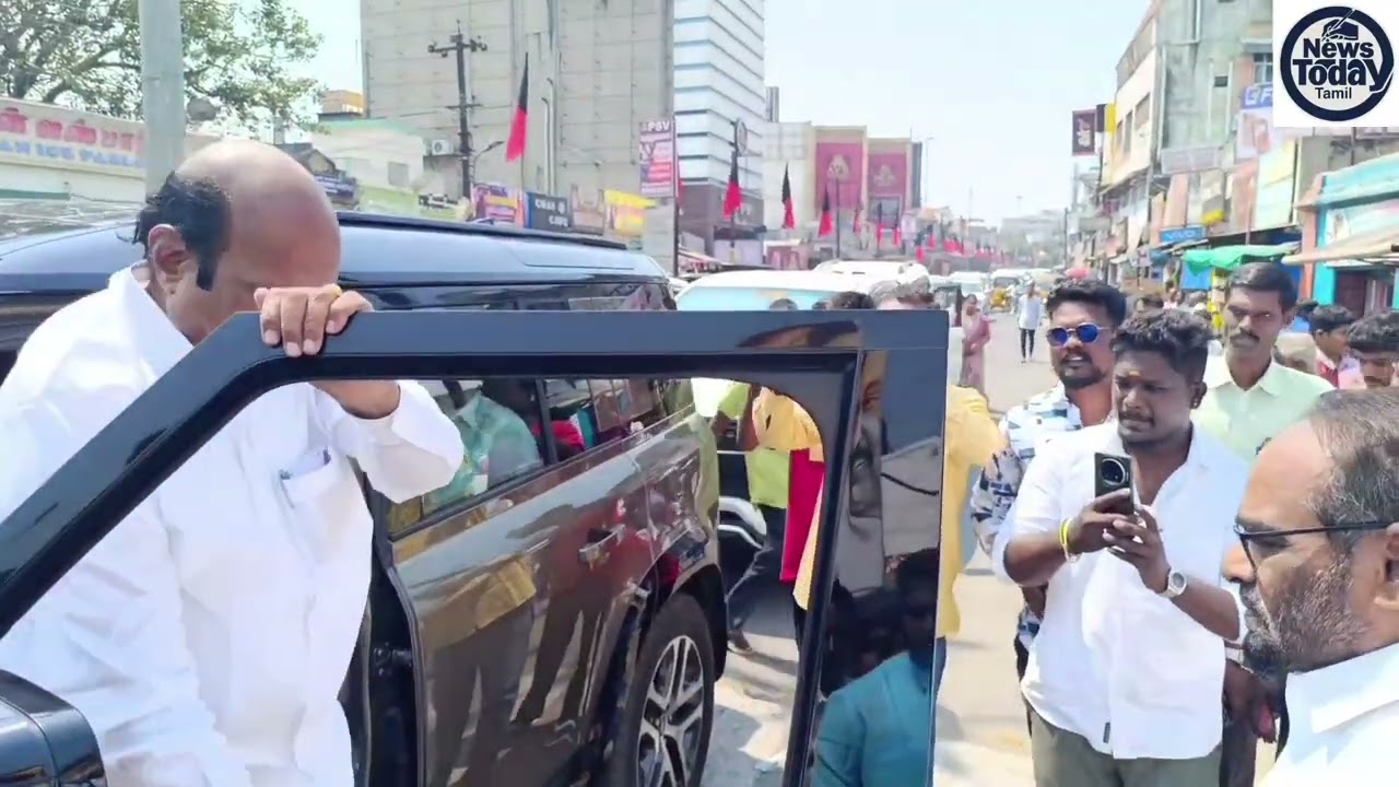 திருப்பத்தூரில் நீர் மோர் பந்தலை ரிப்பன் வெட்டி திறந்து வைத்த அமைச்சர் எ.வ.வேலு.!