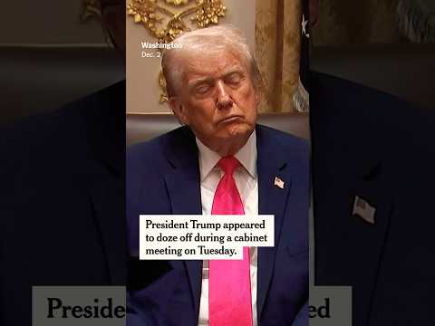 Trump Appears to Doze Off in Cabinet Meeting