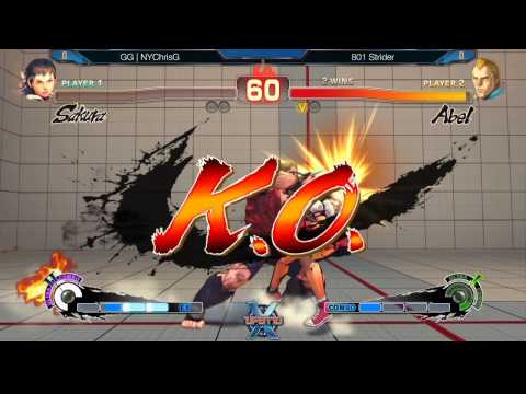 UFGTX - GG | NYChrisG (Sakura) Vs. 801 Strider (Abel) SSFIV Top 16 - Super Street Fighter 4