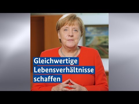 Kanzlerin Merkel: gesellschaftlichen Zusammenhalt stärken!