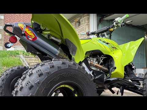Yamaha YFZ450R FMF 4.1 RCT Exhaust vs Stock Sound