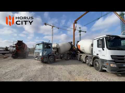 Betonarea fundației Blocului Nr. 1 din Complexul “Horus City”!